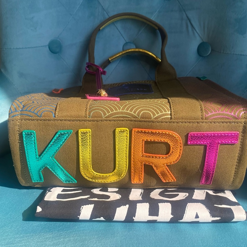 Kurt Geiger Colorful Wave Pattern Crossbody Bag NWT - Picture 4 of 10
